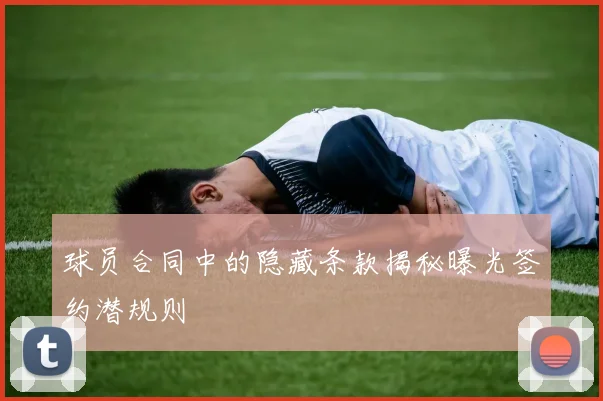 球员合同中的隐藏条款揭秘曝光签约潜规则